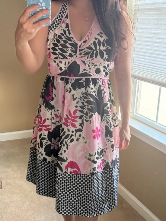 Sportmax MaxMara floral summer dress Italy Italian cotton silk wedding guest 6 - Picture 6 of 12